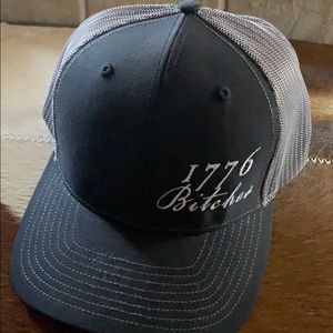 '1776 Bitches' baseball hat black and gray NWT